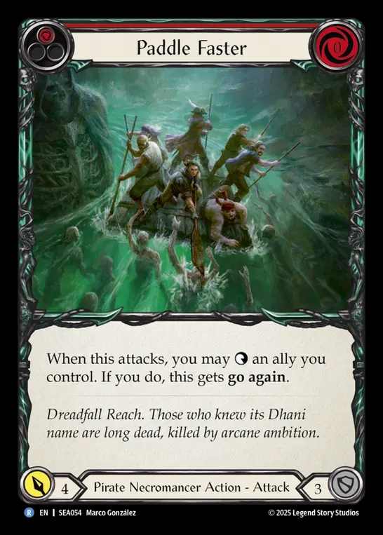 【予約商品】【EN】[Pirate Necromancer] 急漕/Paddle Faster (red)  [SEA054-R]