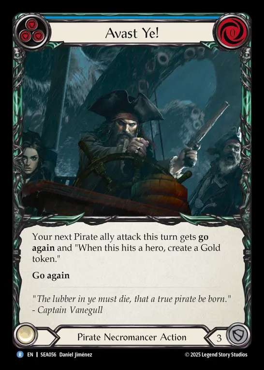 【予約商品】【EN】[Pirate Necromancer] 急げヨ！/Avast Ye! (blue)  [SEA056-R]