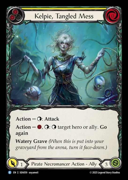 【予約商品】【EN】[Pirate Necromancer] 絡みつく悪意、ケルピー/Kelpie, Tangled Mess [SEA059-R]