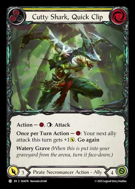 【予約商品】【EN】[Pirate Necromancer] 俊刃のカッティ・シャーク/Cutty Shark, Quick Clip [SEA076-C]