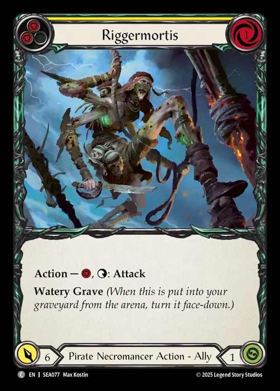 【予約商品】【EN】[Pirate Necromancer] リガーモーティス/Riggermortis [SEA077-C]