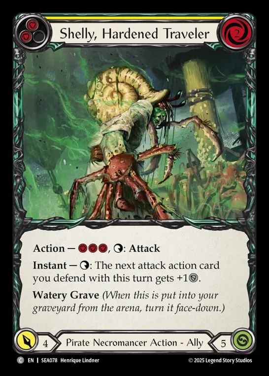 【予約商品】【EN】[Pirate Necromancer] 甲殻の旅人、シェリー/Shelly, Hardened Traveler [SEA078-C]