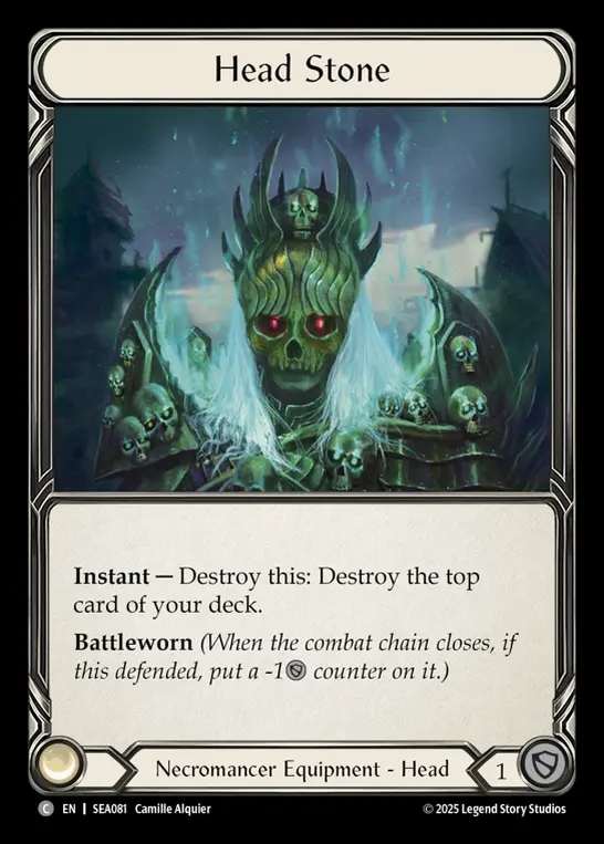 【予約商品】【EN】[Necromancer] 頭部墓石/Head Stone [SEA081-C]