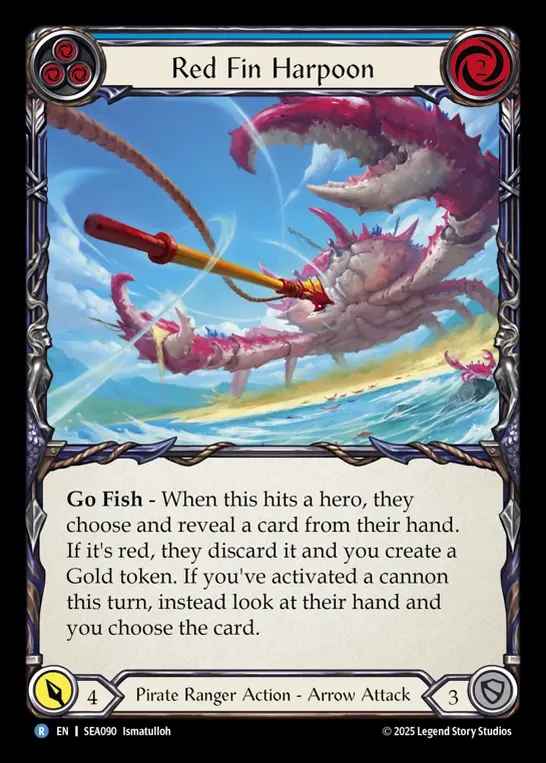 【予約商品】【EN】[Pirate Ranger] 赤鰭の銛/Red Fin Harpoon (blue)  [SEA090-R]