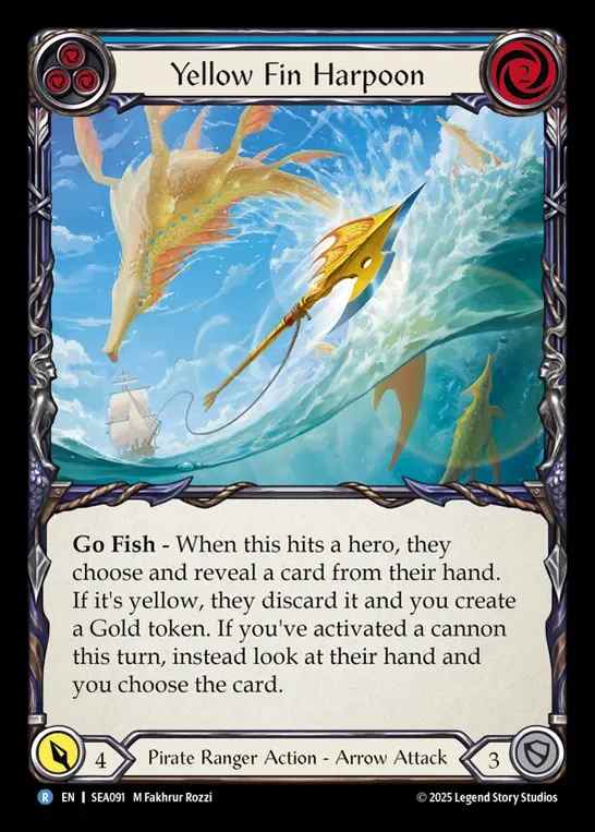 【予約商品】【EN】[Pirate Ranger] 黄鰭の銛/Yellow Fin Harpoon (blue)  [SEA091-R]