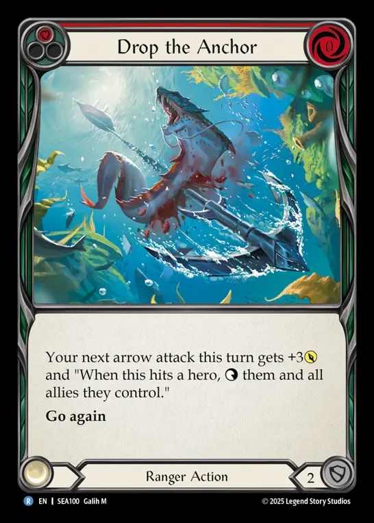 【予約商品】【EN】[Ranger] 投錨/Drop the Anchor (red)  [SEA100-R]