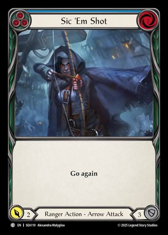【予約商品】【EN】[Ranger] 射撃開始/Sic 'Em Shot (blue)  [SEA119-C]