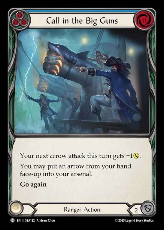 【予約商品】【EN】[Ranger] 砲撃要請/Call in the Big Guns (blue)  [SEA122-C]