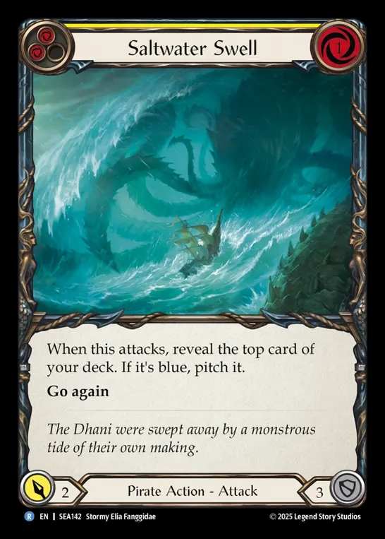【予約商品】【EN】[Pirate] 海生のうねり/Saltwater Swell (yellow)  [SEA142-R]
