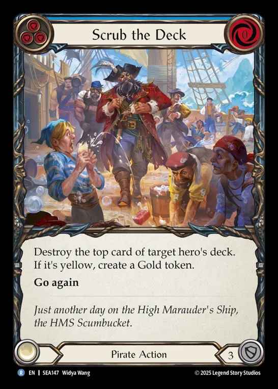 【予約商品】【EN】[Pirate] 甲板掃除/Scrub the Deck (blue)  [SEA147-R]
