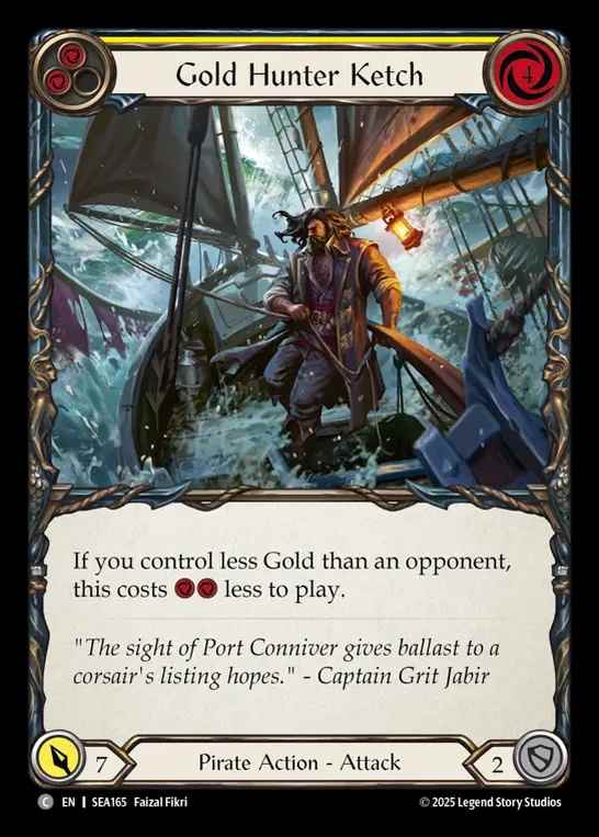 【予約商品】【EN】[Pirate] ゴールドハンターの縦帆船/Gold Hunter Ketch (yellow)  [SEA165-C]