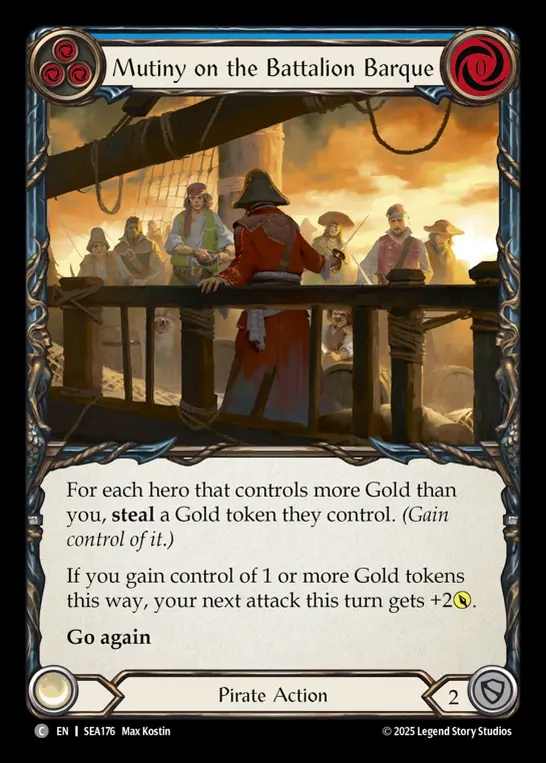 【予約商品】【EN】[Pirate] 戦隊帆船での反乱/Mutiny on the Battallon Barque (blue)  [SEA176-C]