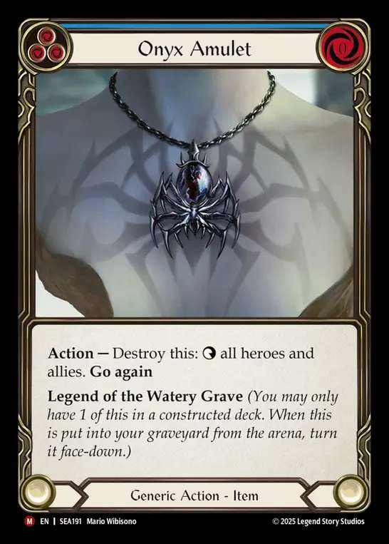 【予約商品】【EN】[Generic] オニキスのアミュレット/Onyx Amulet [SEA191-M]