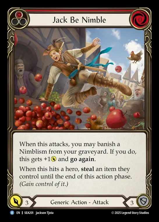 【予約商品】【EN】[Generic] 機敏なジャック/Jack Be Nimble (red)  [SEA201-R]