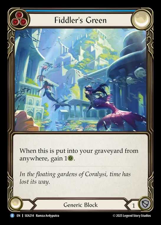 【予約商品】【EN】[Generic] 船乗りの終楽地/Fiddler's Green (blue)  [SEA214-R]