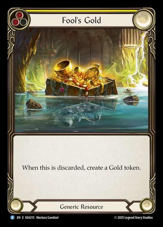 【予約商品】【EN】[Generic] 愚者の偽金貨/Fool's Gold (yellow)  [SEA215-R]