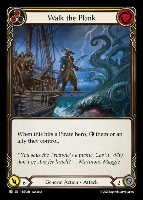 【予約商品】【EN】[Generic] 板歩きの刑/Walk the Plank (yellow)  [SEA236-C]