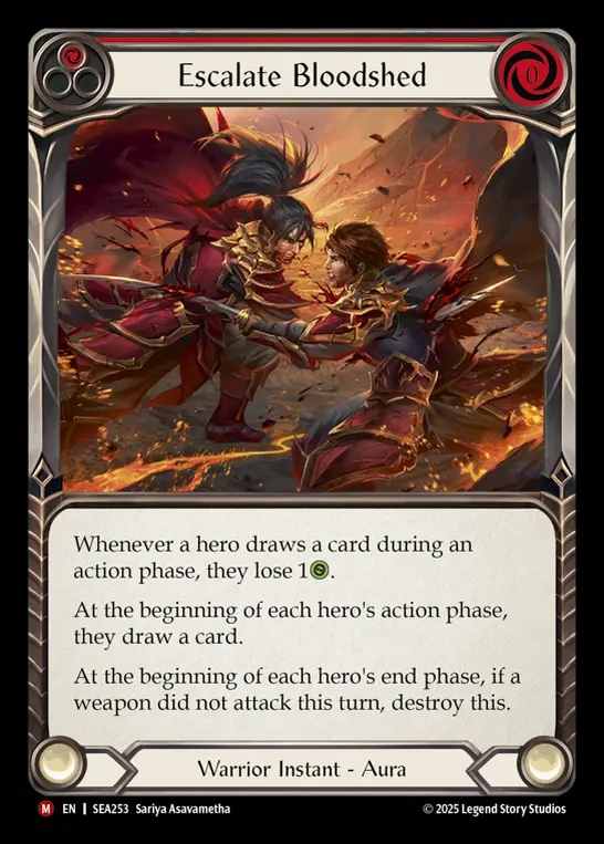 【予約商品】【EN】[Warrior] 流血の激化/Escalate Bloodshed [SEA253-M]