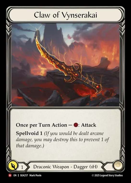 【予約商品】【EN】[Draconic] ヴィンセラカイの爪/Claw of Vynserakai [SEA257-M]