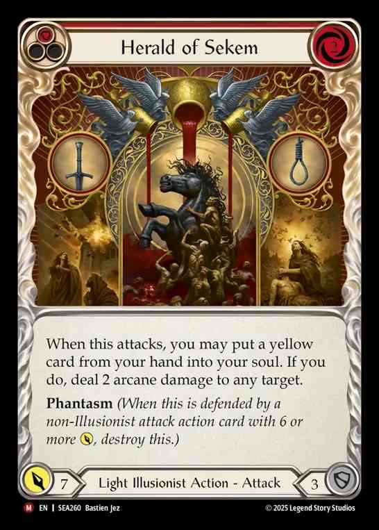 【予約商品】【EN】[Lightning Illusionist] セケムのヘラルド/Herald of Sekem [SEA260-M]