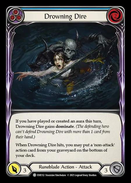[Runeblade] Drowning Dire [EVR112-C] (blue)