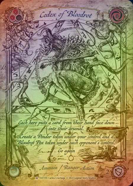 【CF】[Assassin Ranger] Codex of Bloodrot [OUT159-Marvel] Cold Foil