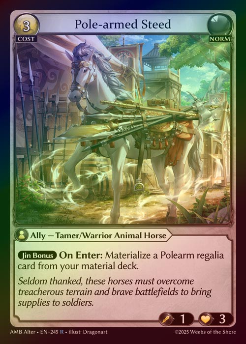 【FOIL】[Norm] Pole-armed Steed [AL-AMB245-R]