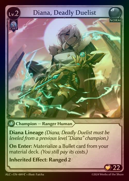 【FOIL】[Norm] Diana, Deadly Duelist [ALC009-C]