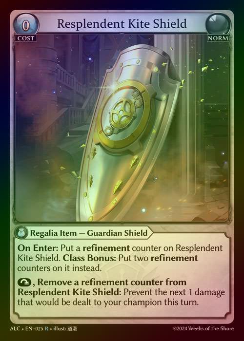 【FOIL】[Norm] Resplendent Kite Shield [ALC025-R]