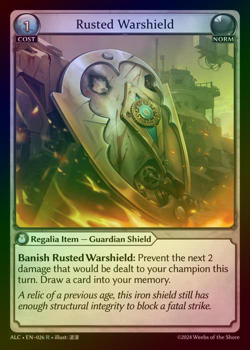 【FOIL】[Norm] Rusted Warshield [ALC026-R]