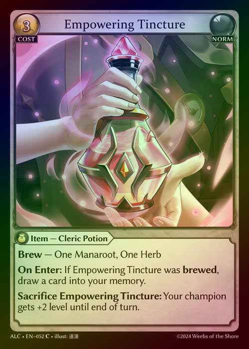 【FOIL】[Norm] Empowering Tincture [ALC052-C]