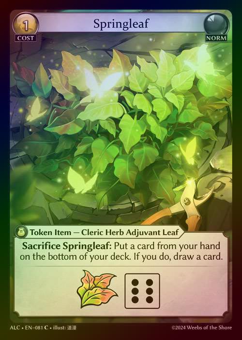 【FOIL】[Norm] Springleaf [ALC081-C]