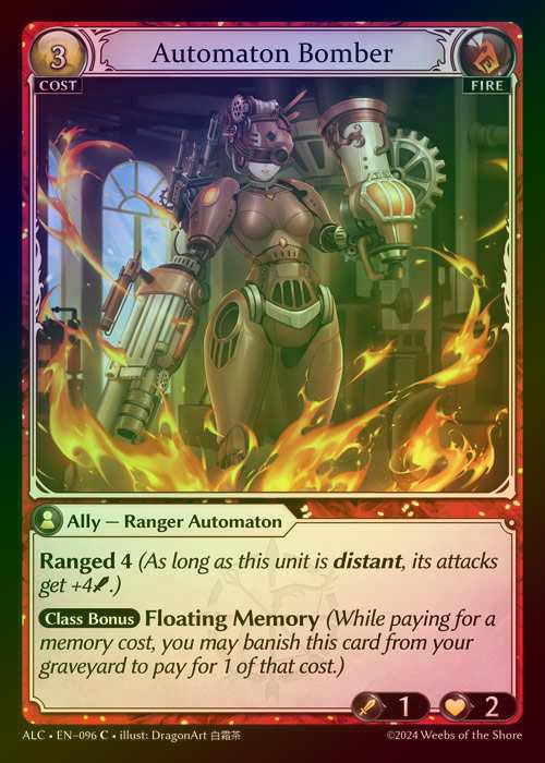 【FOIL】[Fire] Automaton Bomber [ALC096-C]