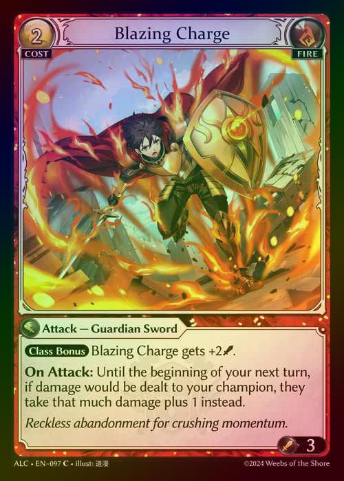 【FOIL】[Fire] Blazing Charge [ALC097-C]