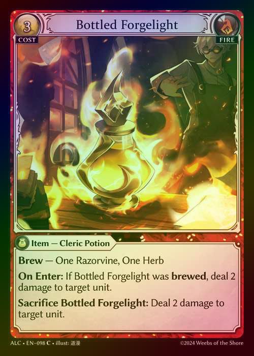 【FOIL】[Fire] Bottled Forgelight [ALC098-C]