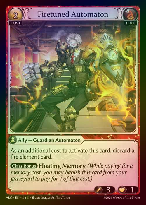 【FOIL】[Fire] Firetuned Automaton [ALC106-U]