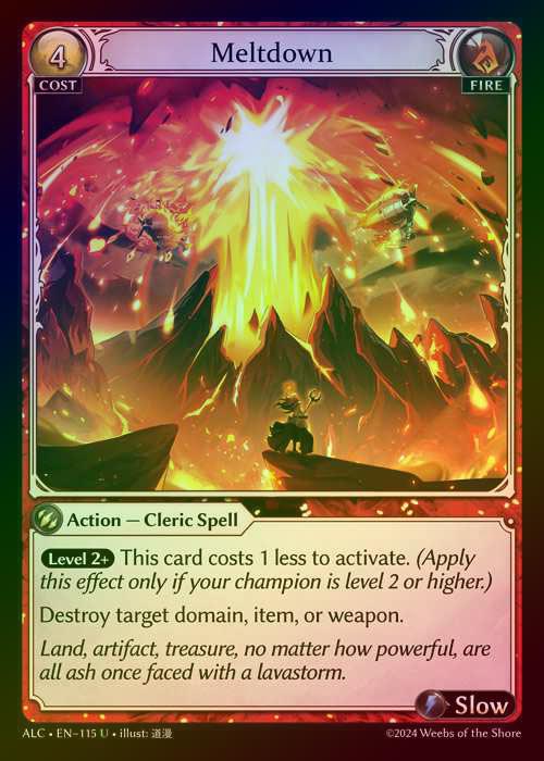 【FOIL】[Fire] Meltdown [ALC115-U]