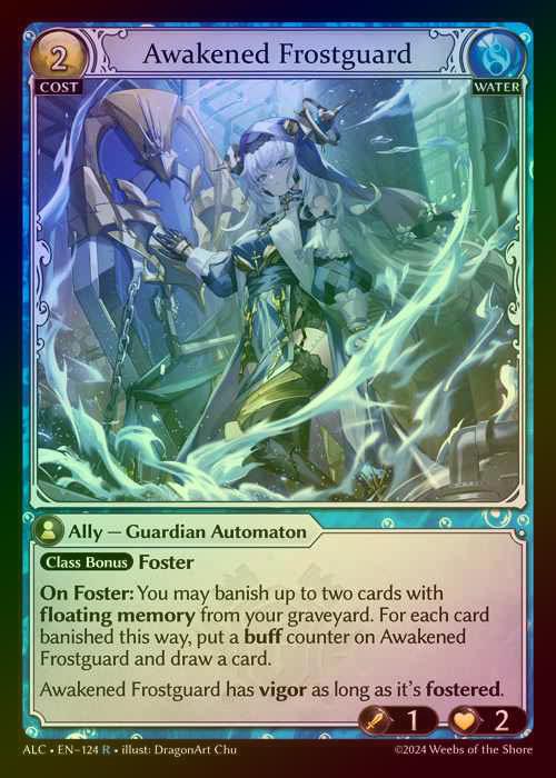 【FOIL】[Water] Awakened Frostguard [ALC124-R]