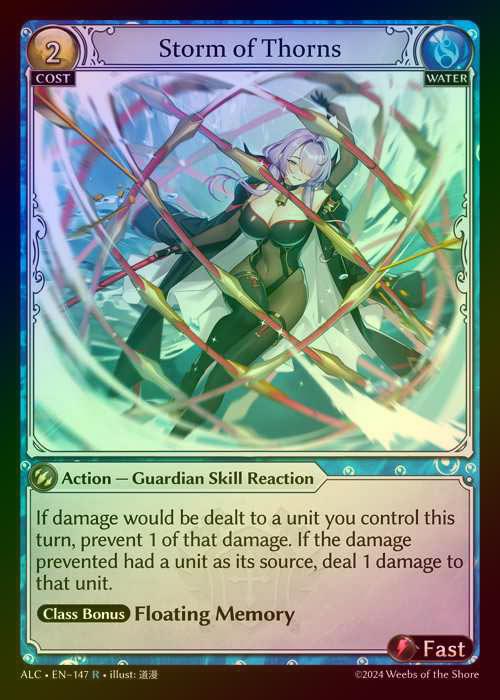 【FOIL】[Water] Storm of Thorns [ALC147-R]