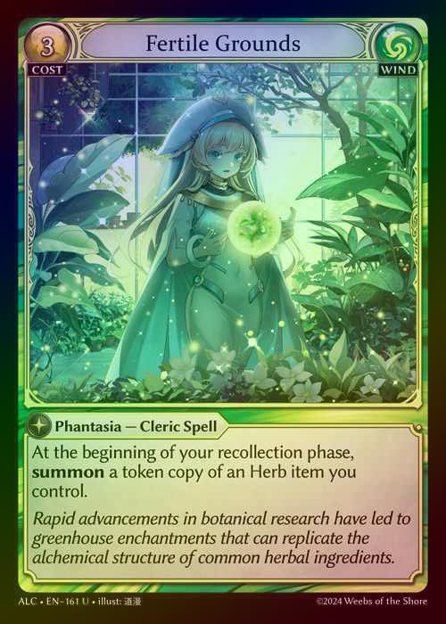 【FOIL】[Wind] Fertile Grounds [ALC161-U]