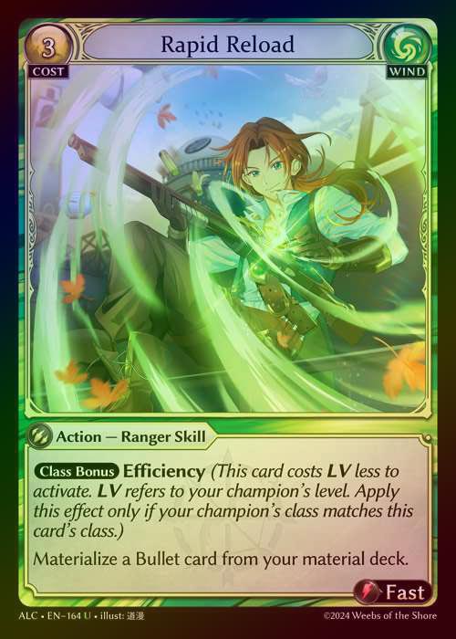 【FOIL】[Wind] Rapid Reload [ALC164-U]