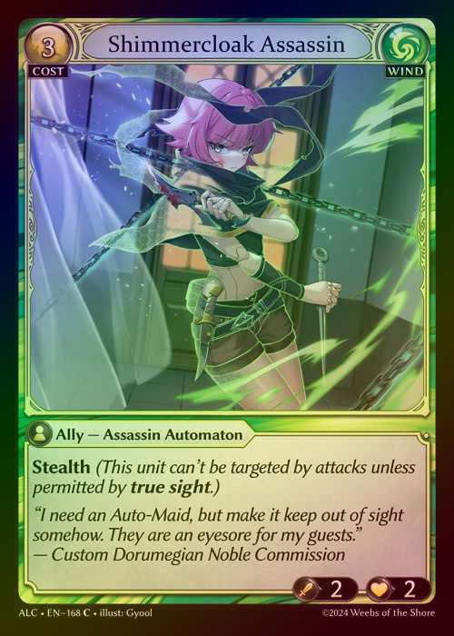 【FOIL】[Wind] Shimmercloak Assassin [ALC168-C]