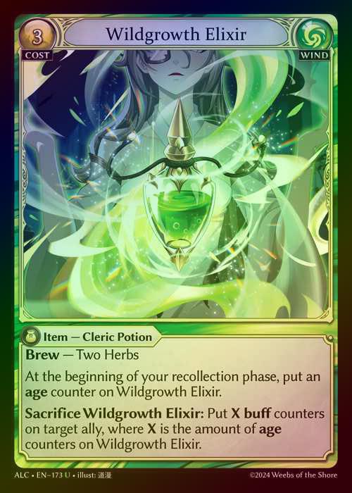 【FOIL】[Wind] Wildgrowth Elixir [ALC173-U]