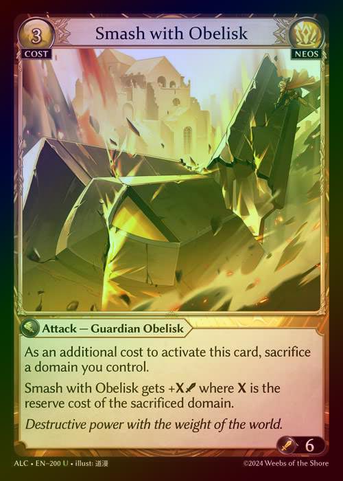 【FOIL】[Neos] Smash with Obelisk [ALC200-U]