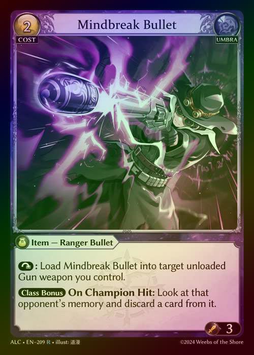 【FOIL】[Umbra] Mindbreak Bullet [ALC209-R]