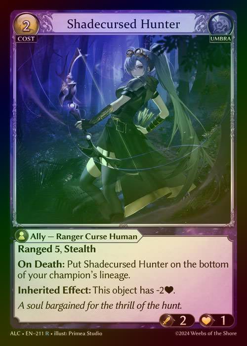 【FOIL】[Umbra] Shadecursed Hunter [ALC211-R]