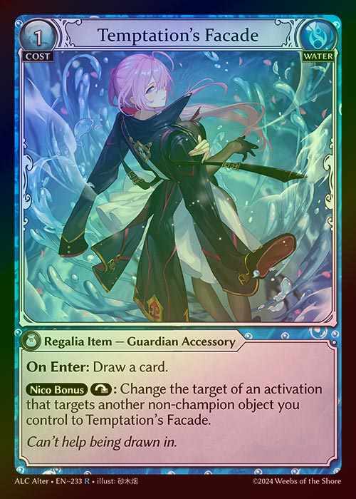 【FOIL】[Water] Temptation's Facade [AL-ALC-233-R]