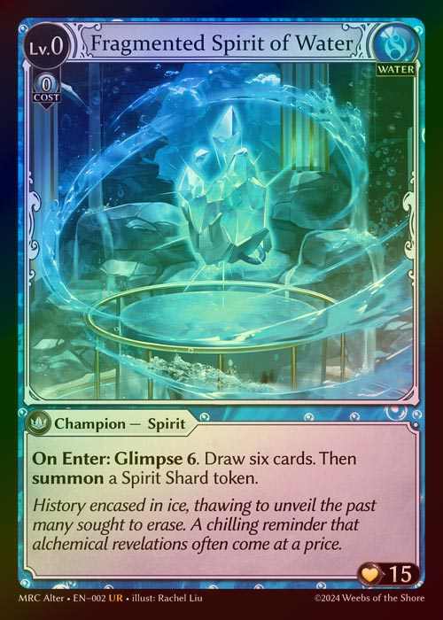 【FOIL】[Water] Fragmented Spirit of Water [AL-MRC-002-UR]