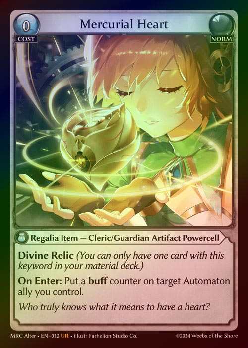 【FOIL】[Norm] Mercurial Heart [AL-MRC-012-UR]