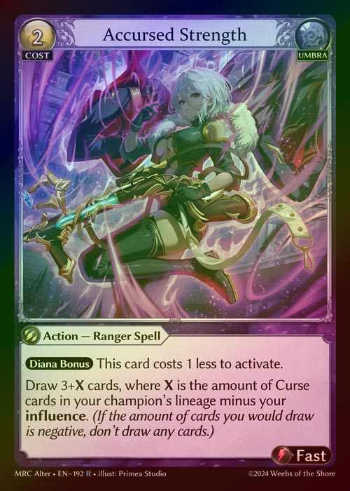【FOIL】[Umbra] Accursed Strength [AL-MRC-192-R]